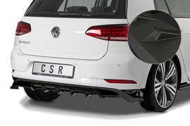 VW Golf 7/e-Golf 17- Накладка на задний бампер Carbon look матовая