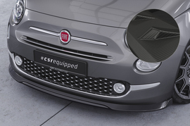Fiat 500 16-20 Накладка на передний бампер Carbon look матовая