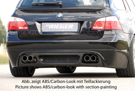 BMW E61 03-11 Универсал Накладка на задний бампер/диффузор carbon look
