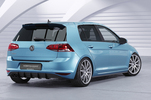 VW Golf 7 13-17 Накладка на задний бампер Carbon look матовая