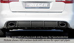 Audi A6 4F 08-11 Седан/Универсал Диффузор для заднего бампера черный