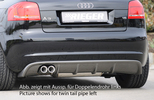 Audi A3 8P 3D 08-12 Диффузор для заднего бампера carbon look