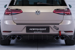 VW Golf 7 R 17-21 Накладка на задний бампер Carbon look матовая