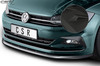 VW Polo VI 2G (Typ AW) 17- Накладка на передний бампер Carbon look