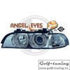 BMW E39 95-00 Фары с ангельскими глазками и линзами хром