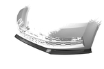 Skoda Octavia A7 16-19 Накладка на передний бампер Carbon look