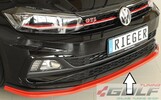 VW Polo (AW) GTI/R Line 17-21 Накладка на передний бампер/сплиттер