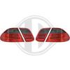 Mercedes W208 97-02 Фонари светодиодные, красно-тонированные