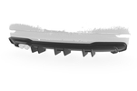 Audi A3 S-Line/S3 8V 17-20 Накладка на задний бампер матовая