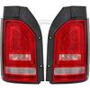 VW T6 15-19 Фонари светодиодные, led bar design красно-белые с бегающим поворотником