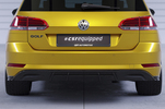 VW Golf 7 универсал 17-20 Накладка на задний бампер Carbon look матовая