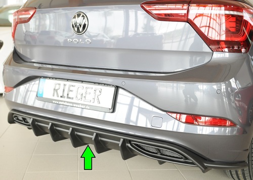 VW Polo (AW) R Line 21- Накладка на задний бампер/диффузор 