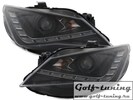 Seat Ibiza 6J Facelift 12-15 Фары Devil eyes, Dayline черные FR Design