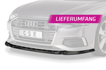 Audi A6 C8 (F2) 18- Накладка переднего бампера Carbon look