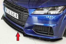 Audi TT (8J-FV/8S) S-Line 14-18/18- Накладка на передний бампер/сплиттер глянцевая