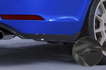 VW Golf 7 универсал 17-20 Боковые накладки на задний бампер Carbon look