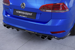 VW Golf 7 универсал 17-20 Боковые накладки на задний бампер Carbon look матовая