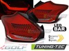 Ford Focus 3 Хэтчбек 15-18 Фонари lightbar design красно-белые с бегающим поворотником