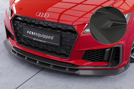 Audi TT S-Line 18- Накладка на передний бампер Carbon look матовая