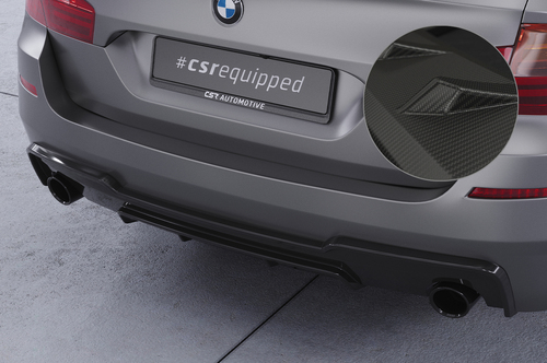 BMW 5er F10/F11 M-Paket 10-17 Накладка на задний бампер Carbon look матовая