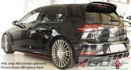 VW Golf 7 GTI 17-20 Диффузор для заднего бампера carbon look
