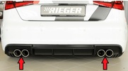 Audi A3 (8V) 3Дв Хэтчбек 2012- Глушитель friedrich motorsport 4x90mm