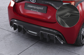Toyota Yaris 20- Накладка на задний бампер Carbon look