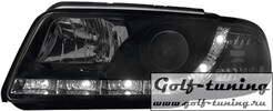 Audi A4 B5 95-99 Фары Devil eyes, Dayline черные