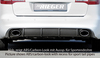 Audi A6 4F 08-11 Седан/Универсал Диффузор для заднего бампера черный, глянцевый