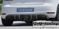 VW Golf 6 GTI/GTD Диффузор для заднего бампера carbon look