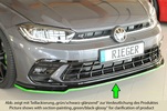VW Polo (AW) GTI/R Line 21- Накладка глянцевая на передний бампер/сплиттер