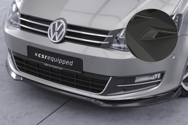 VW Sharan 10-22 Накладка на передний бампер Carbon look матовая
