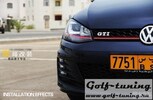 VW Golf 7 12-17 Решетка радиатора GTI look с красной полосой
