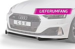 Audi A5 19- Накладка переднего бампера Carbon look матовая