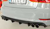 Audi A3 8V Седан/Кабрио 12-16 Накладка на задний бампер/диффузор