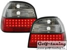 VW Golf 3 Фонари светодиодные, красно-белые
