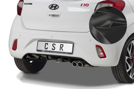 Hyundai I10 20- Накладка на задний бампер Carbon look