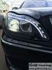 Mercedes W220 98-05 Фары Devil eyes, Dayline черные в стиле W222