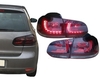 VW Golf 6 Фонари светодиодные, красно-тонированные R-Look