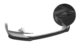 Skoda Kodiaq Sportline, L&K, RS 2021- Накладка на передний бампер Carbon Look глянец