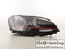 VW Golf 7 12-17 Фары GTI Look с красной полосой