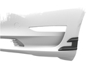 Tesla Model 3 17- Накладки на передний бампер боковые матовые