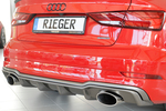 Audi A3/S3 8V Седан/Кабрио 16-19 Накладка на задний бампер/диффузор carbon look