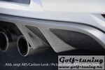 VW Golf 6 GTI/GTD Диффузор для заднего бампера черный
