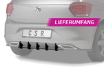 VW Polo 6 R-Line 17-20 Накладка на задний бампер c CSR-logo