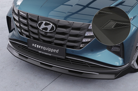 Hyundai Tucson 4 20- Накладка на передний бампер Carbon look матовая