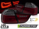 BMW E90 09-11 Фонари светодиодные, lightbar design, красно-тонированные