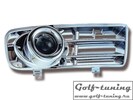 VW Golf 4 Противотуманные фары в бампер с линзой и решеткой, хром