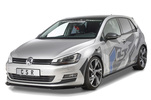 VW Golf 7 12-20 Накладки на пороги Carbon look матовые TCR-Look