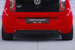 VW up! 11-16 Накладка на задний бампер Carbon look 